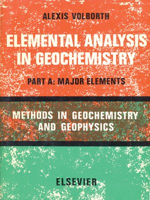 cover image of Elemental Analysis in Geochemistry